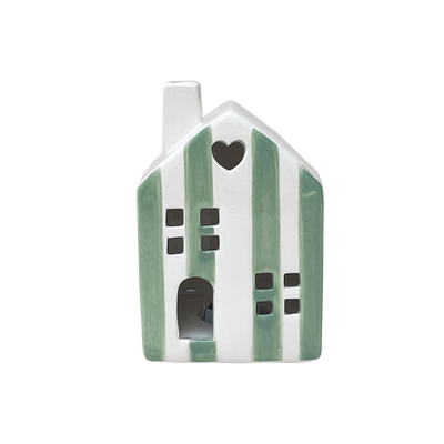 Petite maison rayée lumineuse