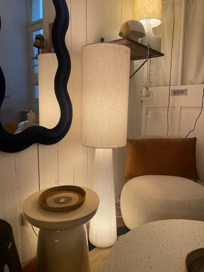 Lampadaire Blanc bouclettes