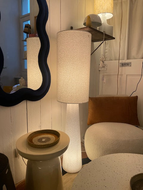 Lampadaire Blanc bouclettes