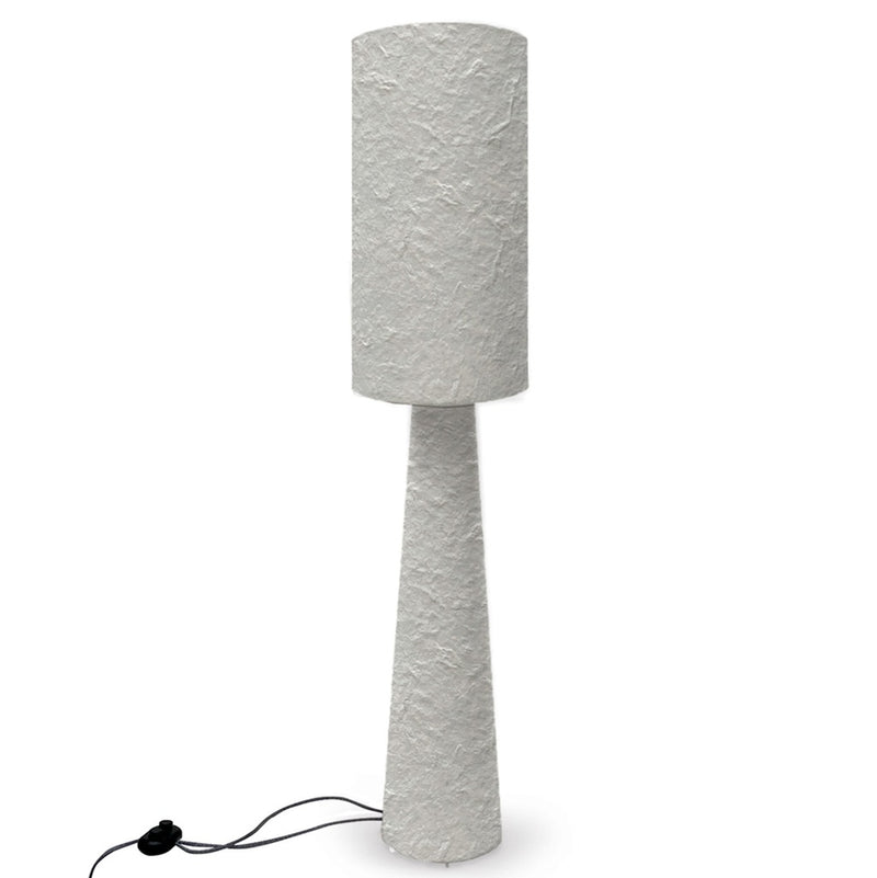 Lampadaire Blanc papier mâché
