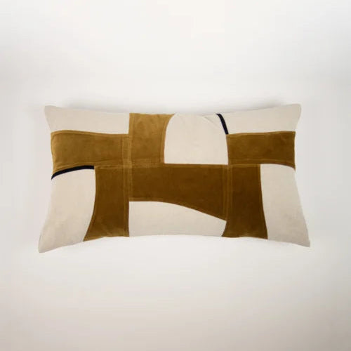 Coussin géométrique en coton