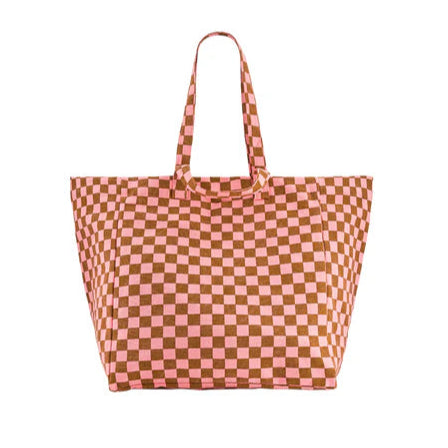 Sac Cabas damier rose