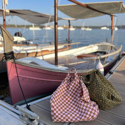 Sac Cabas damier rose