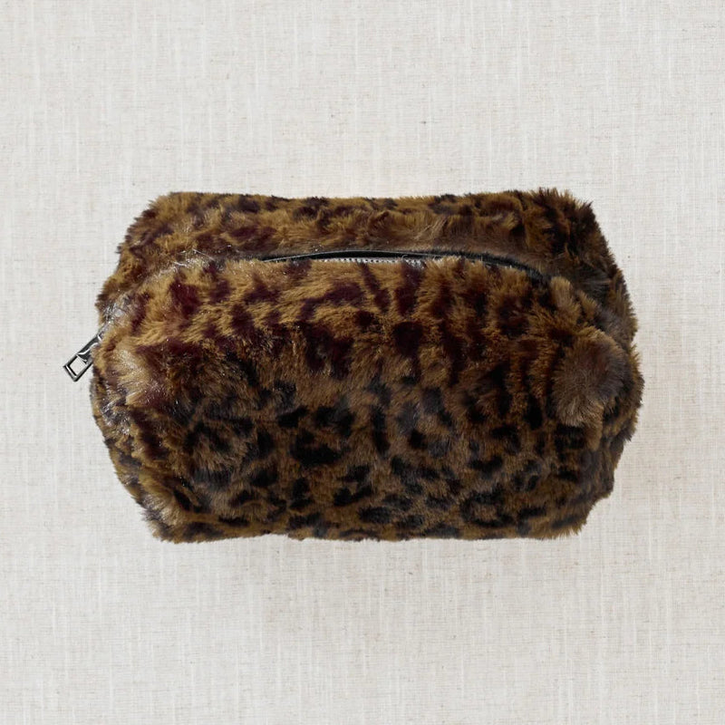 Trousse beauté léopard verte