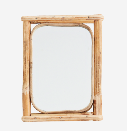 Miroir rectangle en bambou