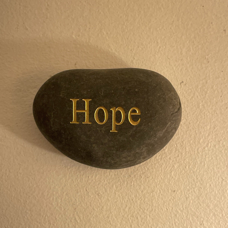 Galet à message "Hope"