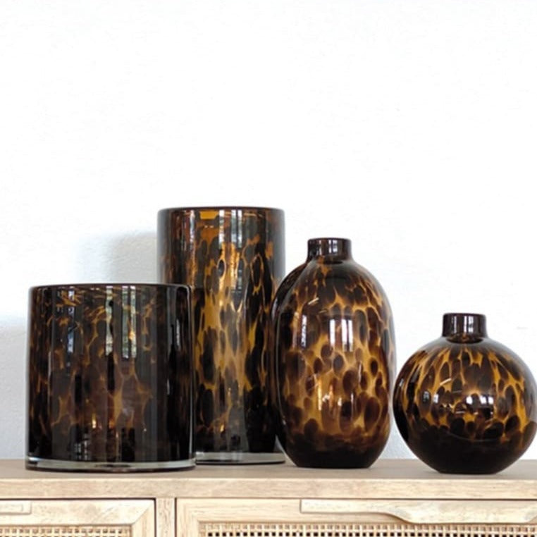Vase Tube - Léopard