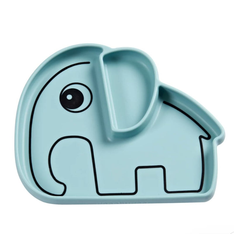 Assiette éléphant - Bleu