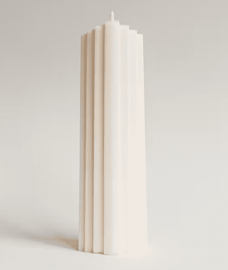 Bougie gratte-ciel blanche M