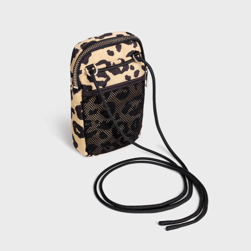 Housse de téléphone matelassée - Léopard