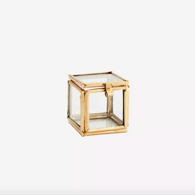 Mini boîte à bijoux carrée