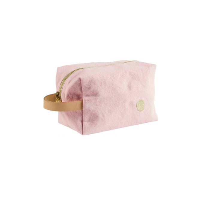 Trousse cube coton Iona Biscuit PM