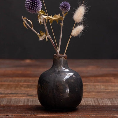 Vase céramique - Gris noir